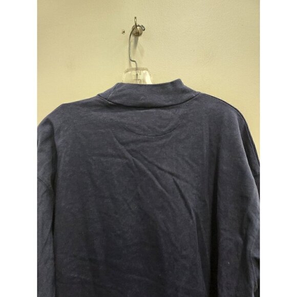 Vintage Looney Tunes Classic Mens Top XL Navy Mock Neck Long Sleeve Characters - Picture 8 of 8